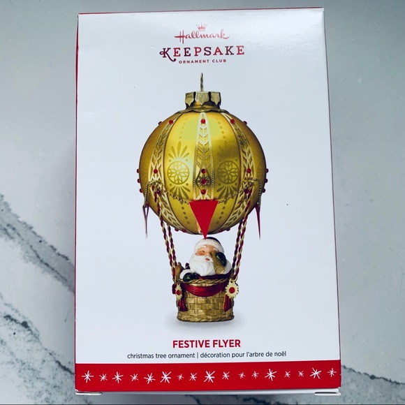 Hallmark 2016 Festive Flyer Ornament NWT - Picture 10 of 13